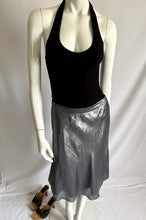 Load image into Gallery viewer, Y2K Silk Metallic Midi Skirt