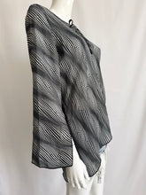 Load image into Gallery viewer, Vintage Y2K Asymmetrical Semi-Sheer Top