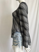 Load image into Gallery viewer, Vintage Y2K Asymmetrical Semi-Sheer Top