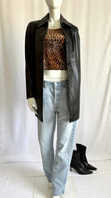 Load image into Gallery viewer, Vintage Y2K Black Leather Jacket