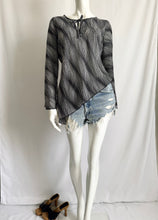 Load image into Gallery viewer, Vintage Y2K Asymmetrical Semi-Sheer Top