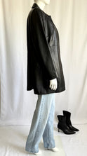 Load image into Gallery viewer, Vintage Y2K Black Leather Jacket