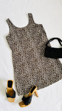 Load image into Gallery viewer, 90s Vintage Animal Print A-line Babydoll Dress
