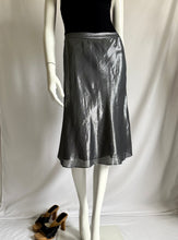 Load image into Gallery viewer, Y2K Silk Metallic Midi Skirt
