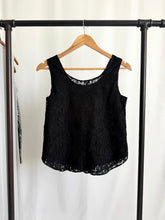 Load image into Gallery viewer, Vintage 90s Sheer Back Lace Tank Top
