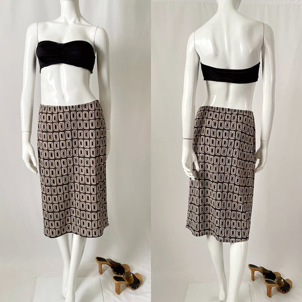 Vintage Y2K Mod Midi Skirt