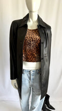 Load image into Gallery viewer, Vintage Y2K Black Leather Jacket
