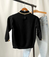 Vintage 50s Bow Knit Sweater