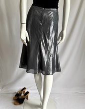 Load image into Gallery viewer, Y2K Silk Metallic Midi Skirt
