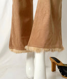 Vintage Y2K Fur Trimmed Pants