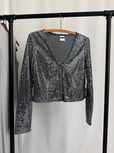 Load image into Gallery viewer, Vintage 90s Sheer Sequined Top-
