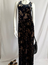 Load image into Gallery viewer, Vintage 90s Floral Burnout Maxi Dress
