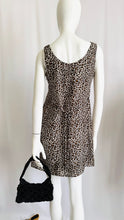 Load image into Gallery viewer, 90s Vintage Animal Print A-line Babydoll Dress
