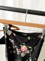 Lauren Ralph Lauren Silk Asymmetrical Floral Midi Skirt