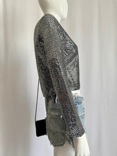 Load image into Gallery viewer, Vintage 90s Sheer Sequined Top-
