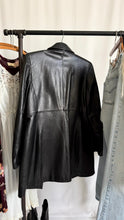 Load image into Gallery viewer, Vintage Y2K Black Leather Jacket
