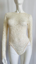 Load image into Gallery viewer, Vintage 90s Sheer Lace Bodysuit
