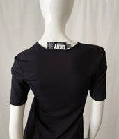 Vintage 90s Y2K Ribbed DKNY Mini Shirt Dress