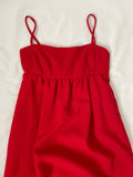 Vintage Galanos for Amelia Grey Maxi Bustier Pinafore Dress