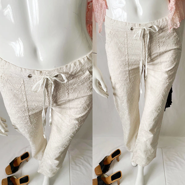 Vintage Y2K Embroidered Eyelet XOXO JEANS Pants