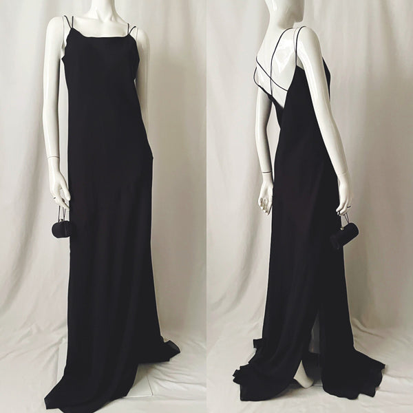 Y2K 90s Vintage Floor Length Slip Dress