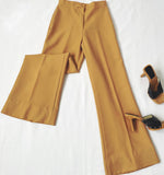 70s Vintage High Waisted Wide Leg Bell Bottom Pants