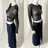 Vintage Y2K Maxi Denim Skirt by GAP