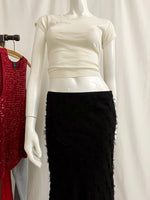 Vintage Y2K Silk Asymmetrical Midi Skirt By BCBG MAX AZRIA