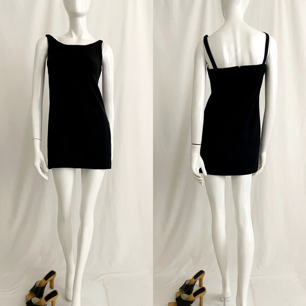 Vintage Black 90s Mini Dress