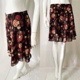 90 Vintage EXPRESS Floral Sheer Skirt