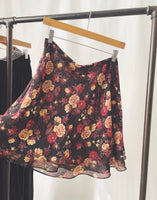 90 Vintage EXPRESS Floral Sheer Skirt