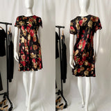 Vintage Liz Claiborne Floral Bias cut Midi Dress