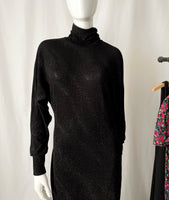 Vintage Shimmery Lurex Slinky Maxi Dress