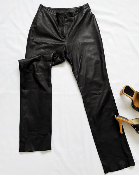 Y2K Vintage Express Leather Pants