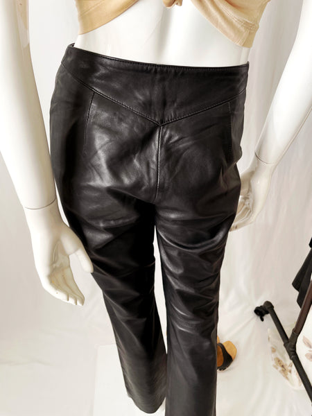 Y2K Vintage Express Leather Pants