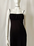 Vintage 90s Y2K Ruched Studded Slip Dress by Rampage, Size Small