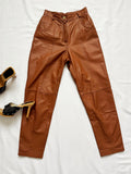 Vintage High Waisted Leather Pants