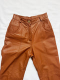 Vintage High Waisted Leather Pants