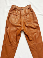 Vintage High Waisted Leather Pants