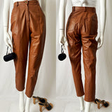 Vintage High Waisted Leather Pants