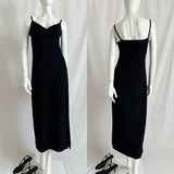 Vintage 90s GAP Black Slip Maxi Dress