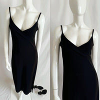 Vintage 90s GAP Black Slip Maxi Dress