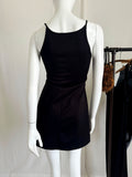 Vintage 90s Black Mod Mini Dress