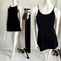 Vintage 90s Black Mod Mini Dress