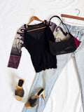 Vintage Cop. Copine Mesh Knit Top