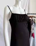 Vintage 90s RAMPAGE Rhinestone Studded Maxi Slip Dress-