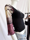 Vintage Cop. Copine Mesh Knit Top