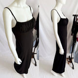 Vintage 90s RAMPAGE Rhinestone Studded Maxi Slip Dress-