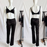 Vintage XOXO Snakeskin Bootcut Mid waist Pants
