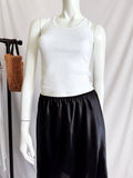 Vintage 70s Satin Midi Slip by Farr West-&nbsp;